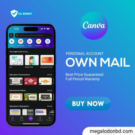 🌟 Canva Pro – আপনার ডিজাইন হোক প্রফেশনাল ও নিখুঁত!